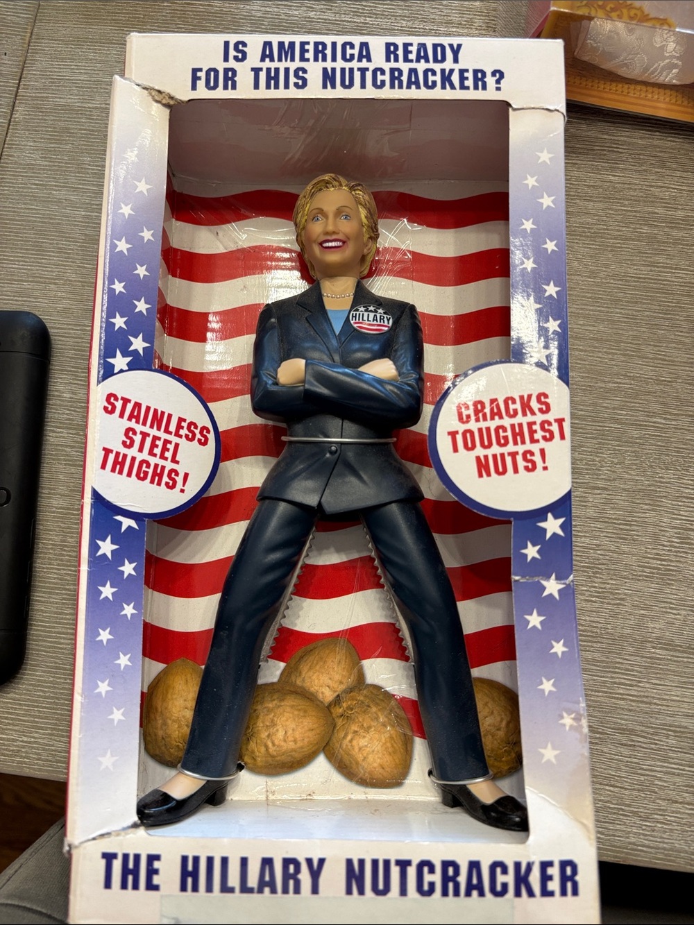 The Hillary Nutcracker - Navy Blue Novelty Nutcracker